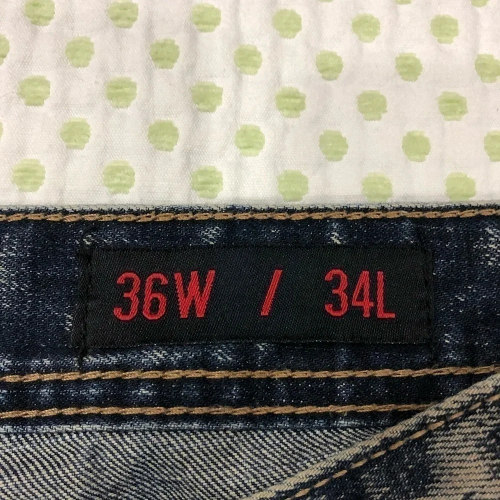 RTGB MENS COOL STRAIGHT LEG JEANS SZ 36W 34L